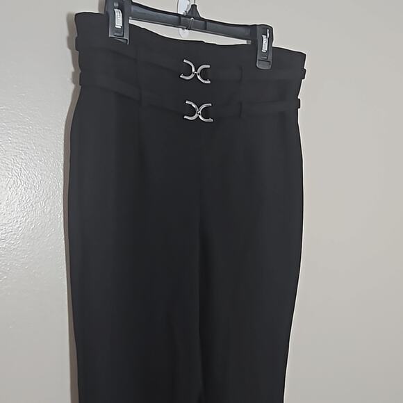 Zara Slit Ankle Black Dress Pants Sz Medium - Picture 3 of 11
